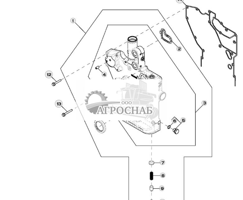 КРЫШКА РАСПРЕДЕЛИТЕЛЬНЫХ ШЕСТЕРЕН 4405 - ST46006 17.jpg
